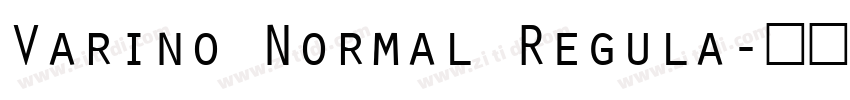 Varino Normal Regula字体转换